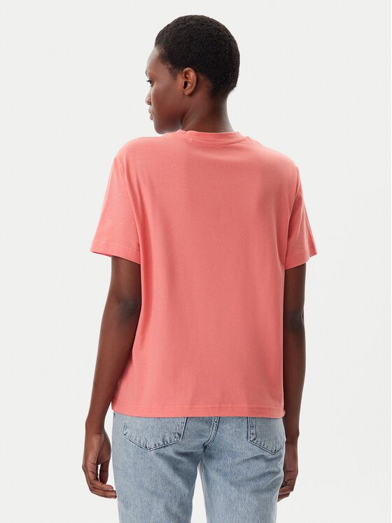 Mustang Mustang T-Shirt Floris 1016145 Koralowy Relaxed Fit