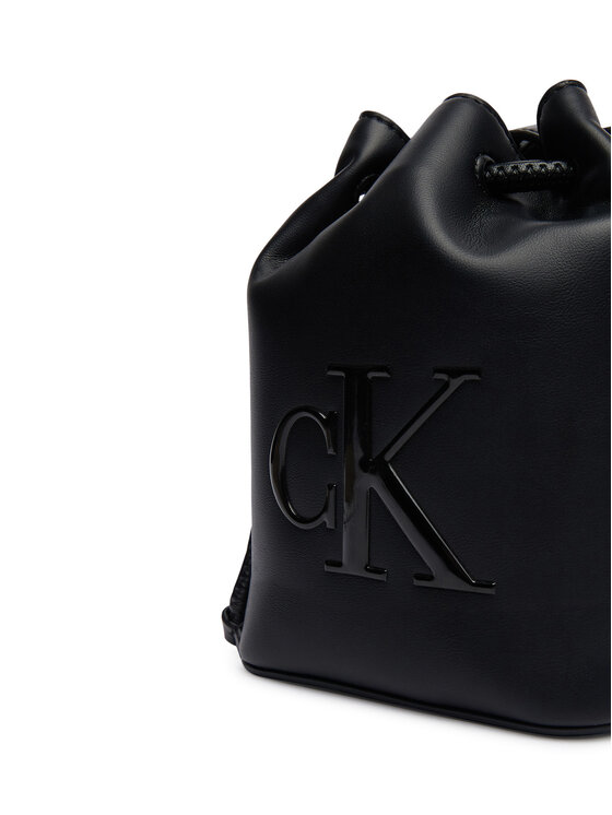 Calvin Klein Calvin Klein Kabelka Bold Ck Mini Bucket Crossbody LV04F3870G Čierna