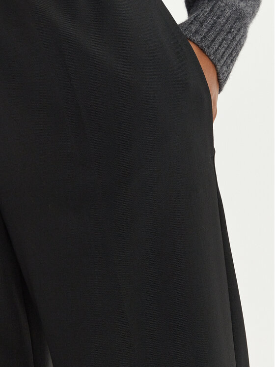 Weekend Max Mara Weekend Max Mara Hlače iz tkanine Petra 2425136022 Črna Loose Fit