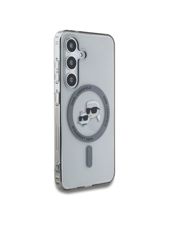 KARL LAGERFELD KARL LAGERFELD Etui na telefon Button Karl & Choupette Heads Printed Logo Czarny