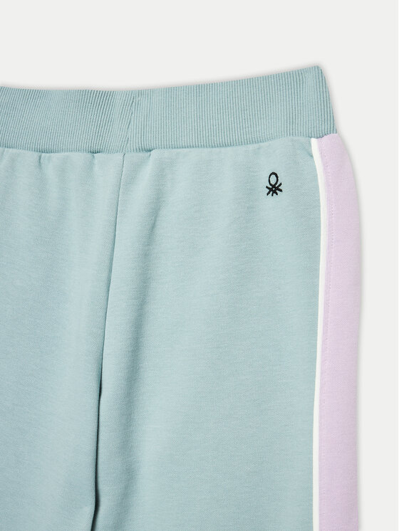 United Colors Of Benetton United Colors Of Benetton Pantaloni trening 330SCF05B Albastru celest Wide Leg