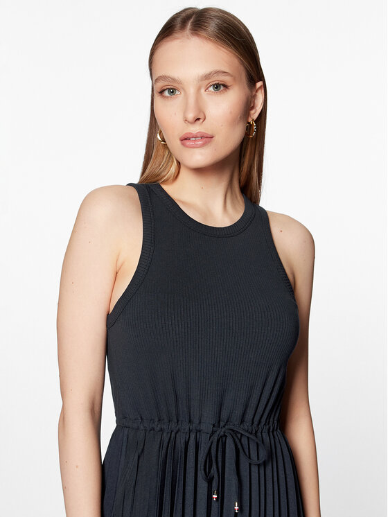 Tommy Hilfiger Tommy Hilfiger Vsakodnevna obleka WW0WW39342 Mornarsko modra Regular Fit