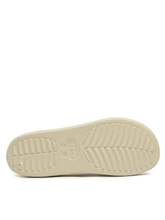 Crocs Crocs Klapki Classic Platform Slide 208180 Beżowy