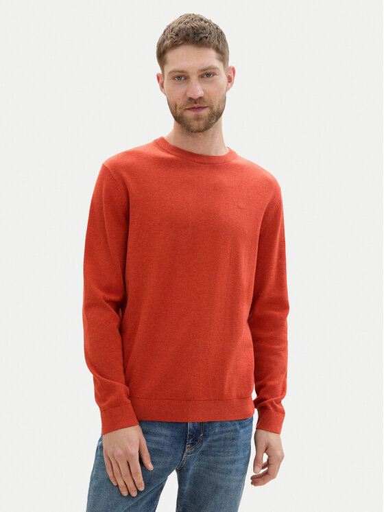 Tom Tailor Tom Tailor Sweter 1039810 Pomarańczowy Regular Fit