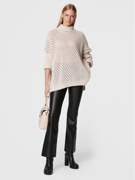 Pantaloni in similpelle FS22WVA006E49001 Nero Slim...