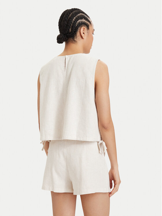 Tommy Jeans Tommy Jeans Top DW0DW22779 Svijetlo bež Regular Fit