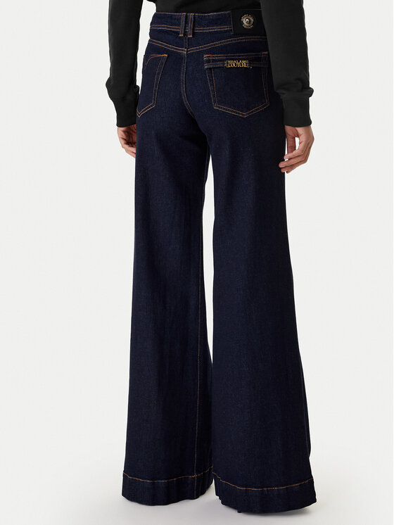 Versace Jeans Couture Versace Jeans Couture Jeansy 80HAB561 DW042L54 Tmavomodrá Wide Leg