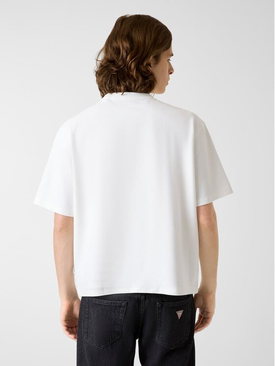 Guess Jeans Guess Jeans T-Shirt 180379 Bílá Classic Fit