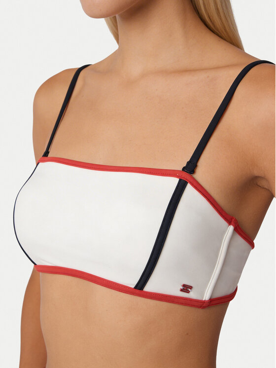 Tommy Hilfiger Tommy Hilfiger Bikini pezzo sopra UW0UW06373 Écru