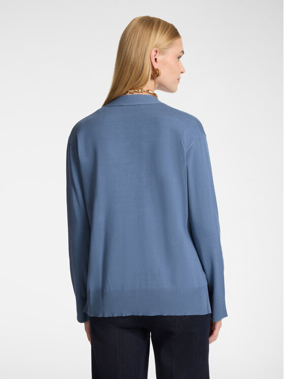 Elena Mirò Elena Mirò Sweter M036Z000797N0B4 Turkusowy Regular Fit