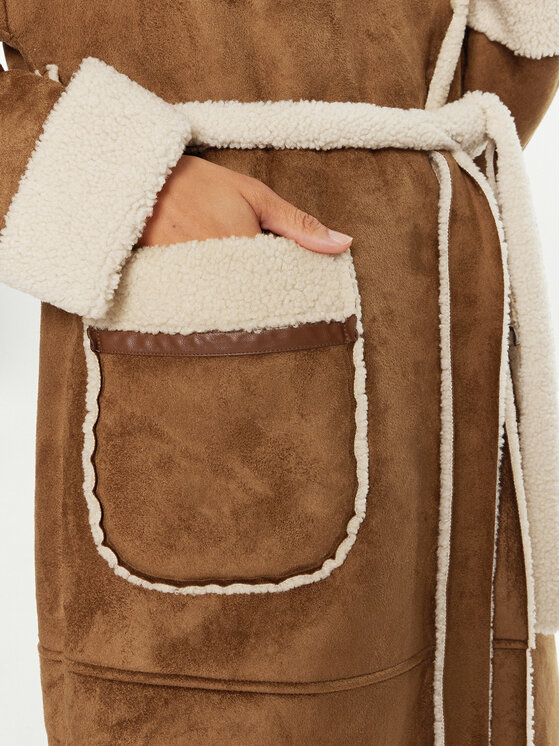 Dixie Dixie Fellmantel K683K010A Braun Regular Fit