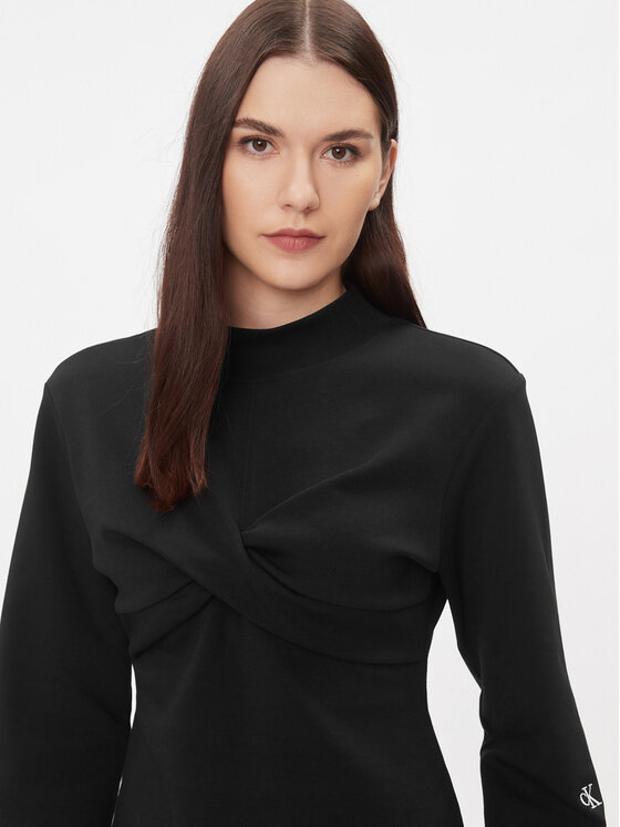 Calvin Klein Jeans Calvin Klein Jeans Φόρεμα υφασμάτινο J20J222889 Μαύρο Regular Fit