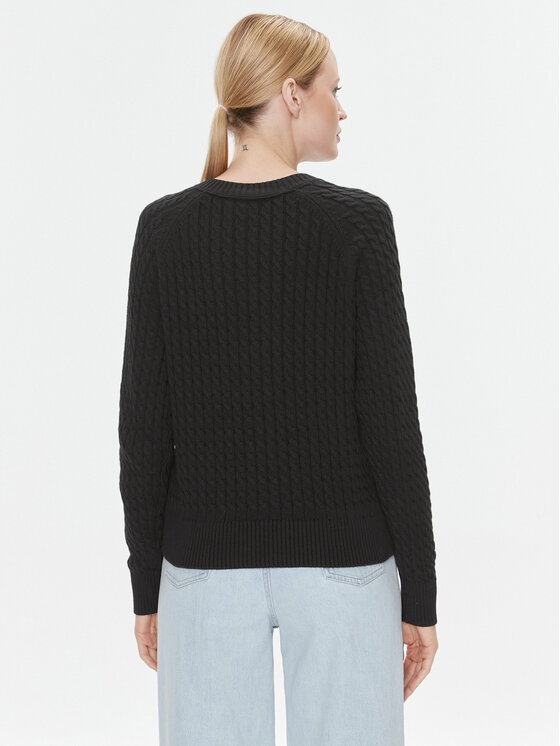 Tommy Hilfiger Tommy Hilfiger Cardigan Co Mini WW0WW40265 Negru Regular Fit