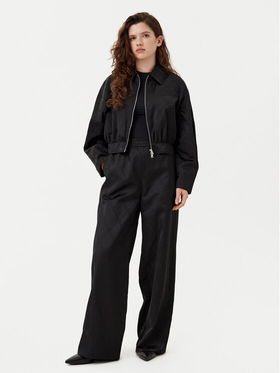 HUGO HUGO Pantaloni di tessuto Harida-1 50538802 Nero Relaxed Fit
