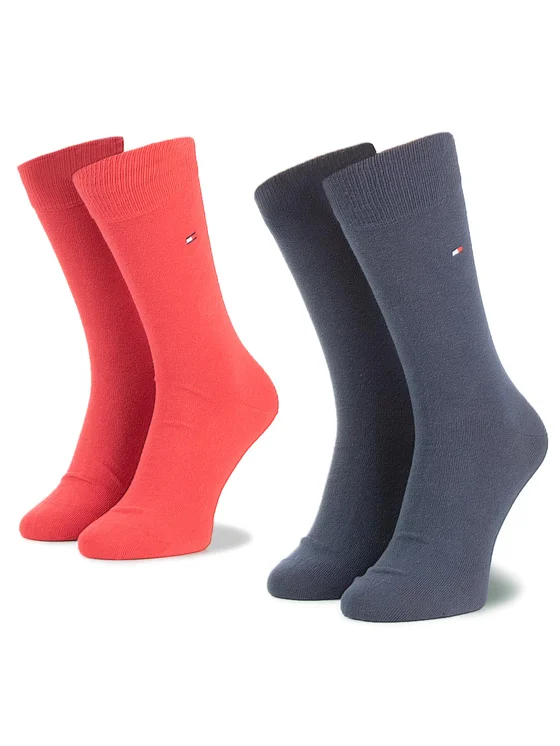 Tommy Hilfiger 2er-Set hohe Herrensocken 371111 Dunkelblau