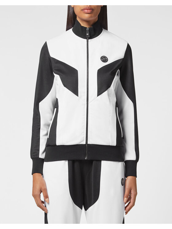 Plein Sport Plein Sport Komplet top i spodnie 3303 Biały Regular Fit