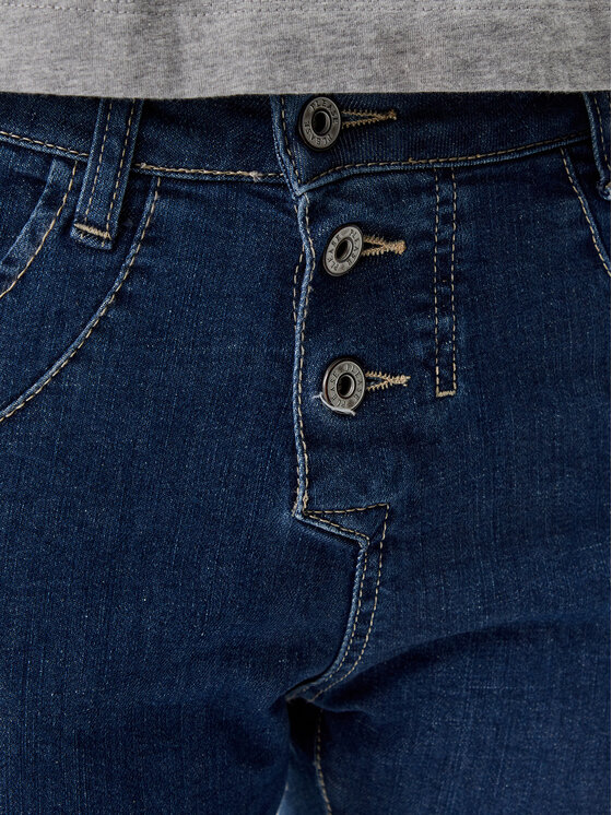 Please Please Jeansy P78ABQ2C91 Granatowy Regular Fit