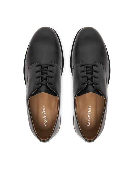 Calvin Klein Calvin Klein Cipele Ess Rubber Derby Lth HM0HM02056 Crna