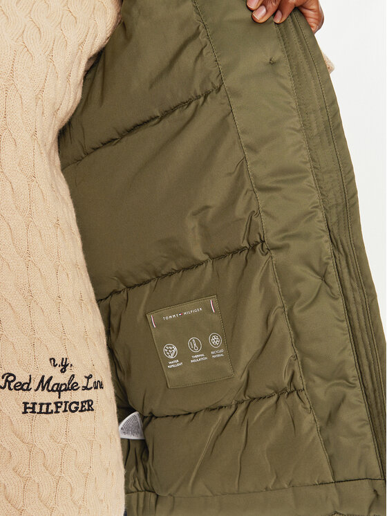 Tommy Hilfiger Tommy Hilfiger Μπουφάν μεταβατικό WW0WW42744 Χακί Regular Fit