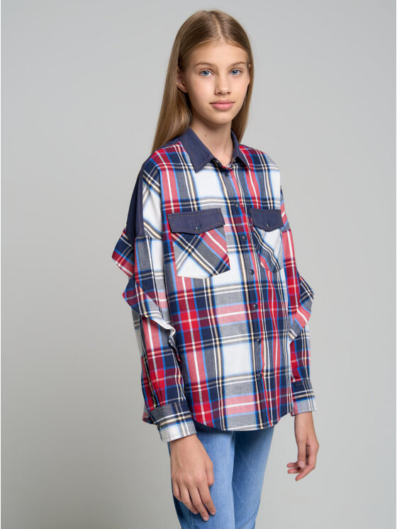 BIG STAR BIG STAR Koszula filka_403 Granatowy Comfort Fit