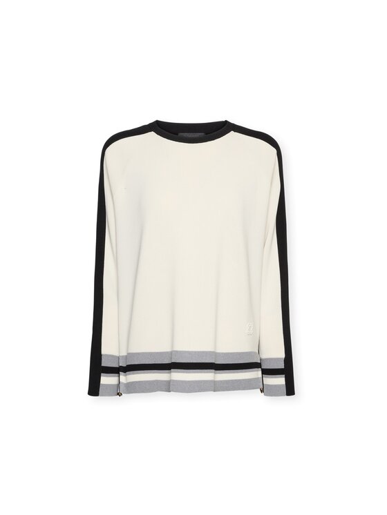 Elena Mirò Elena Mirò Sweter M548Z000689N0B1 Biały Regular Fit