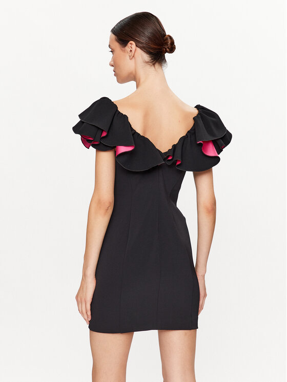 PINKO Pinko Rochie cocktail Cono Abito 101626 A12B CREPE E RA80 Negru Slim Fit