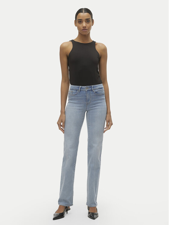 Vero Moda Vero Moda Дънки Flash 10306824 Син Straight Fit