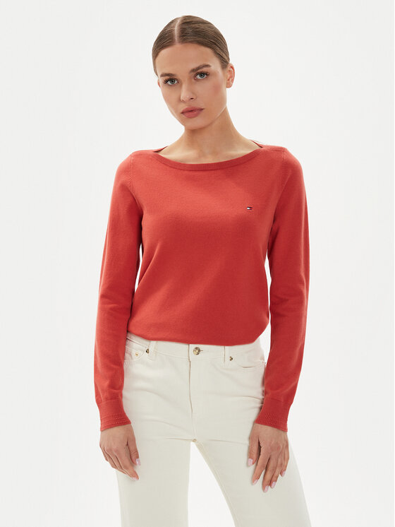 Tommy Hilfiger Tommy Hilfiger Džemper WW0WW40099 Crvena Regular Fit