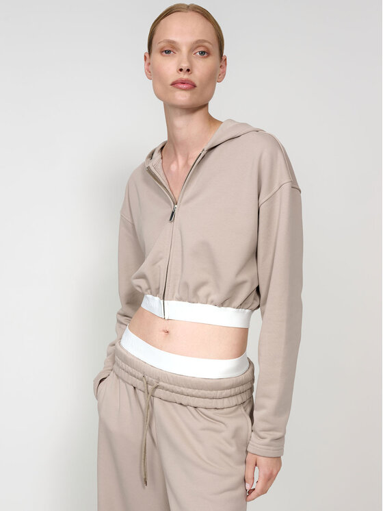 La Mania La Mania Mikina SEAN Hnědá Classic Fit