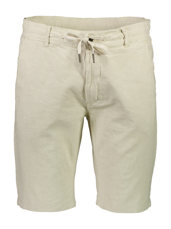 Lindbergh Lindbergh Šortky z materiálu 30-508003 Béžová Relaxed Fit