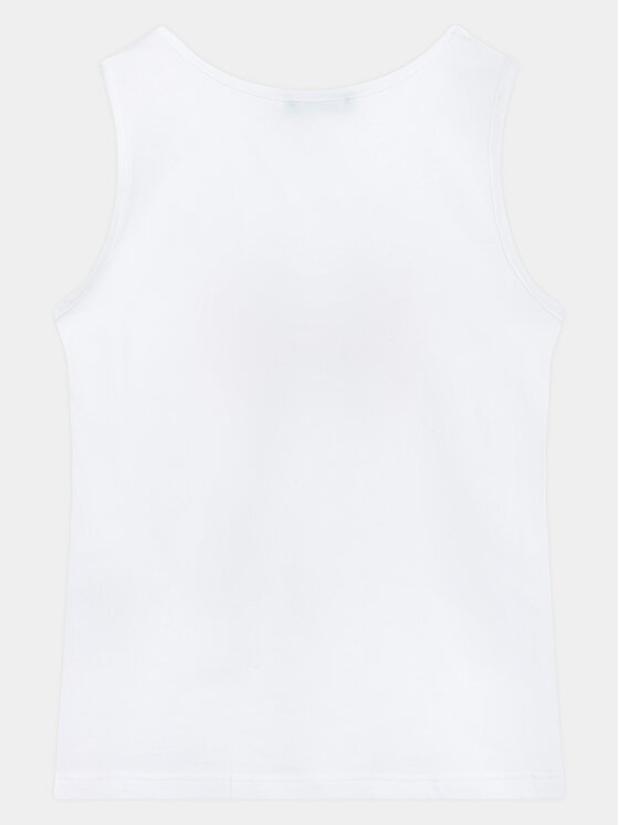 United Colors Of Benetton United Colors Of Benetton топ 3I1XCH012 Бял Regular Fit