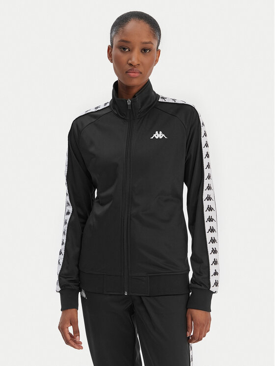 Kappa Kappa Sweatshirt Banda Wanniston 301PSC0 Schwarz Slim Fit