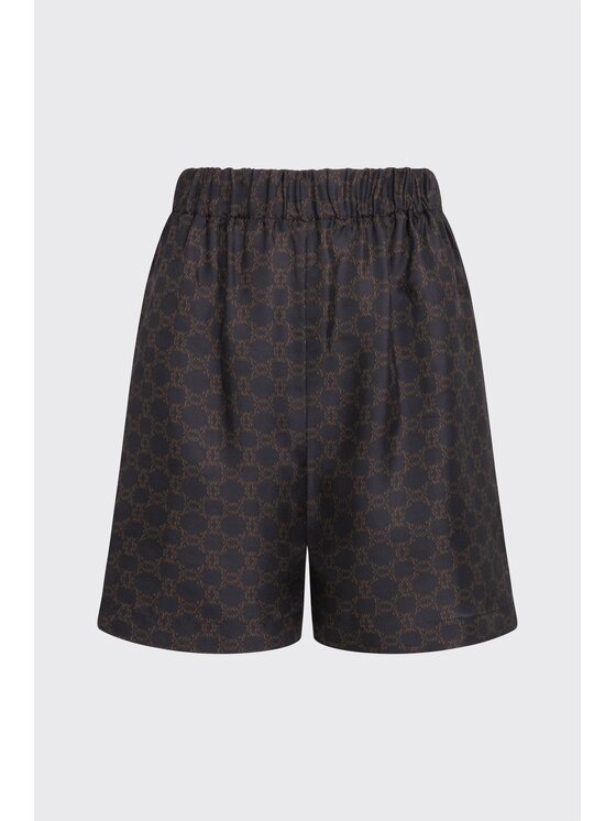 MARI PRETI MARI PRETI Pantaloni di tessuto MONOGRAM M Marrone Regular Fit