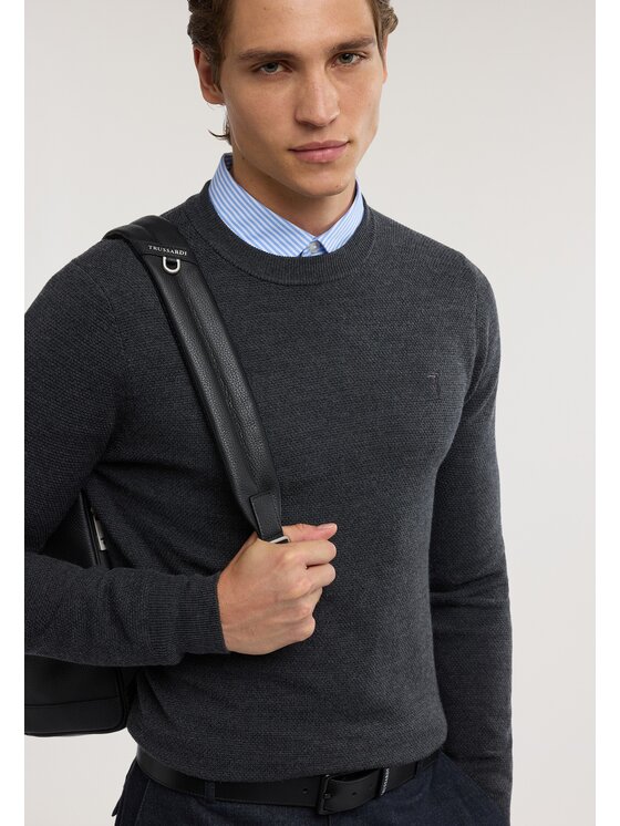 Trussardi Trussardi Kardigan M0038000005N013 Szary Regular Fit