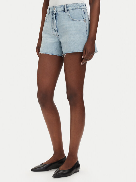 Patrizia Pepe Patrizia Pepe Jeans kratke hlače 2P1744/D070-CB21 Svetlo modra Regular Fit