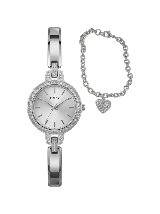 Timex Timex Zegarek TWG067700 Srebrny