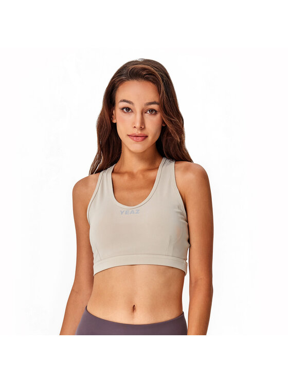 Yeaz Yeaz Top ATTITUDE Beżowy Slim Fit