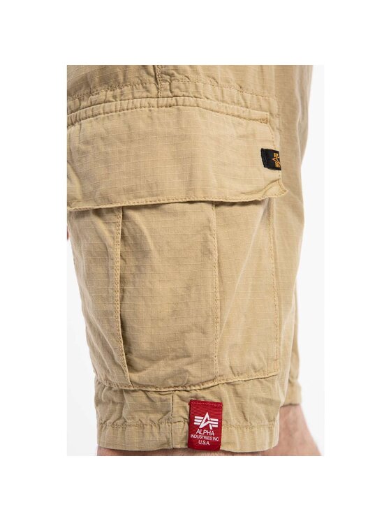 Alpha Industries Alpha Industries Szorty materiałowe Ripstop Jogger Short 106250-14 Beżowy Classic Fit