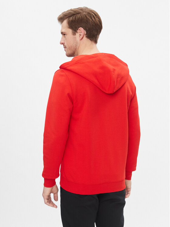 Tommy Hilfiger Tommy Hilfiger Pulóver Wcc Arched Varsity Zip Thru MW0MW33644 Piros Regular Fit