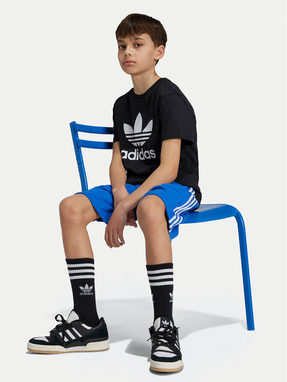 adidas adidas Футболка adicolor Trefoil IY7421 Чорний Regular Fit