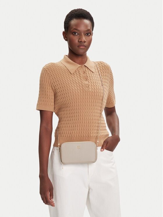 Calvin Klein Calvin Klein Τσάντα Minimal Mono Camera Bag LV04K1086G Μπεζ