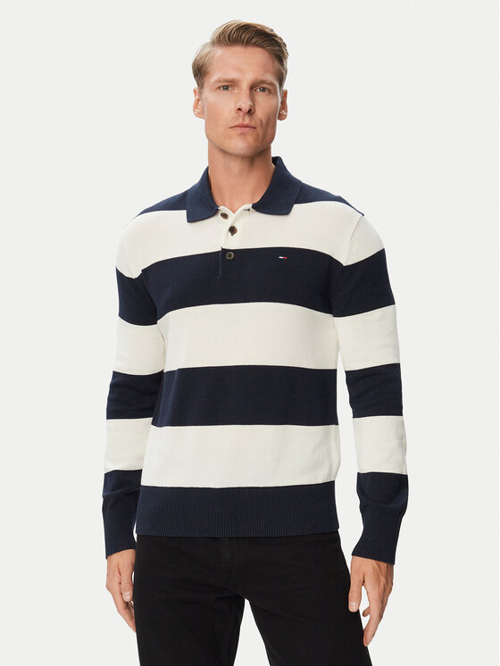 Tommy Jeans Tommy Jeans Πουλόβερ DM0DM20304 Σκούρο μπλε Slim Fit