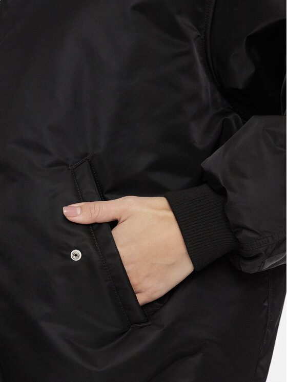 Tommy Jeans Tommy Jeans Μπόμπερ μπουφάν Tonal DW0DW16563 Μαύρο Oversize