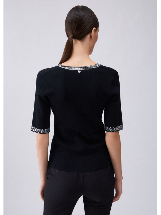Liu Jo Liu Jo Sweter WA6222MS55N22222 Czarny Regular Fit
