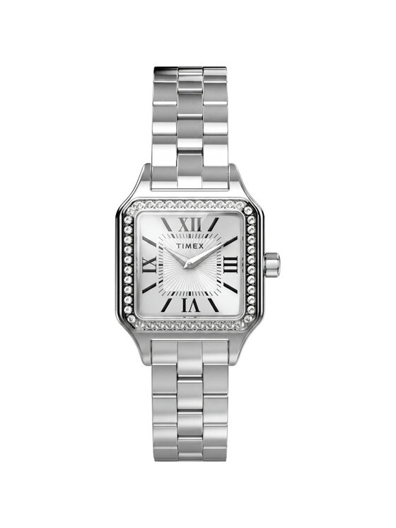 Timex Timex Zegarek TW2Y90300 Srebrny