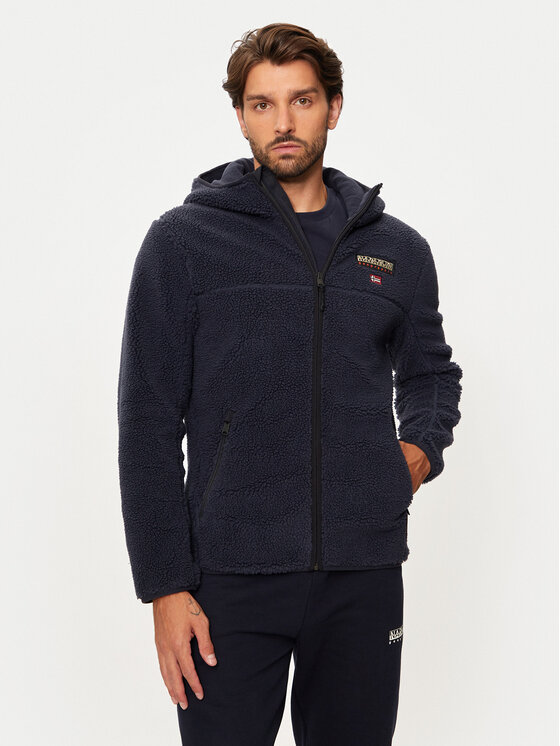 Napapijri Felpa di pile T-Tynik NP0A4IA8 Blu scuro Regular Fit, taglia : XXL