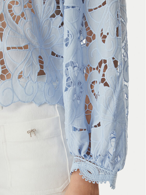 Morgan Morgan Bluza 261-OMBRAK Svetlo modra Regular Fit