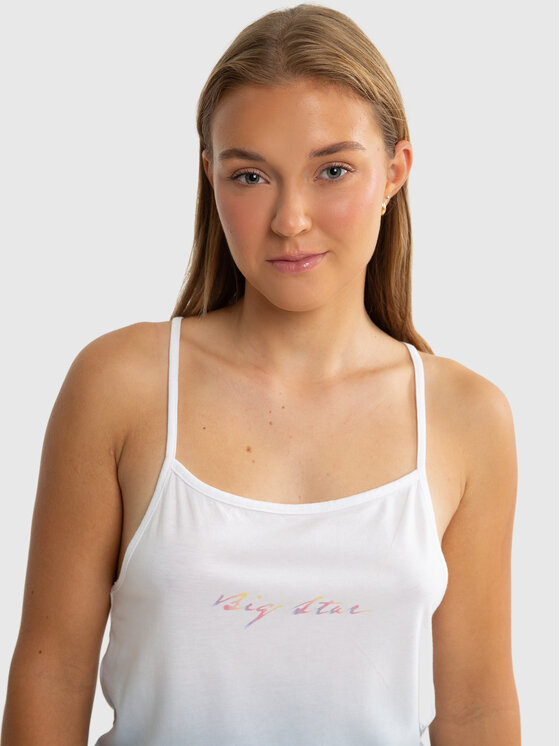 BIG STAR BIG STAR Tank top ROZALIA Niebieski Basic Fit