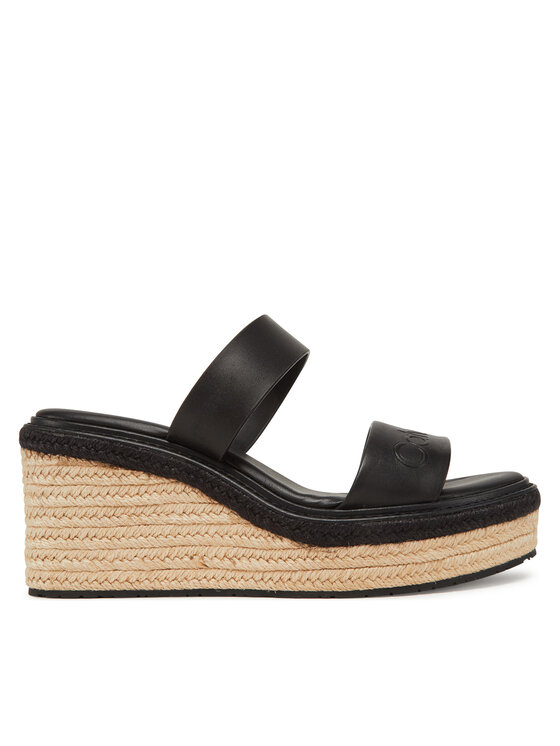 Calvin Klein Calvin Klein Espadrilles Wedge Sandal 50 - He HW0HW02375 Fekete
