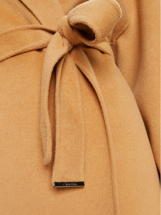 Calvin Klein Calvin Klein Palton de lână K20K207089 Bej Oversize